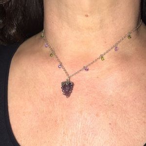 Bunch of grapes necklace